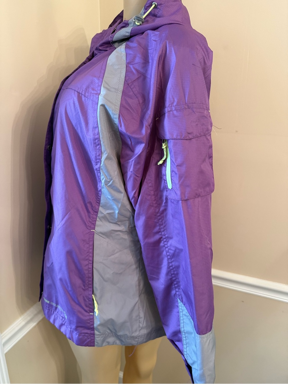 Free Country Purple Waterproof Lined Jacket 2X - Picture 2 of 4